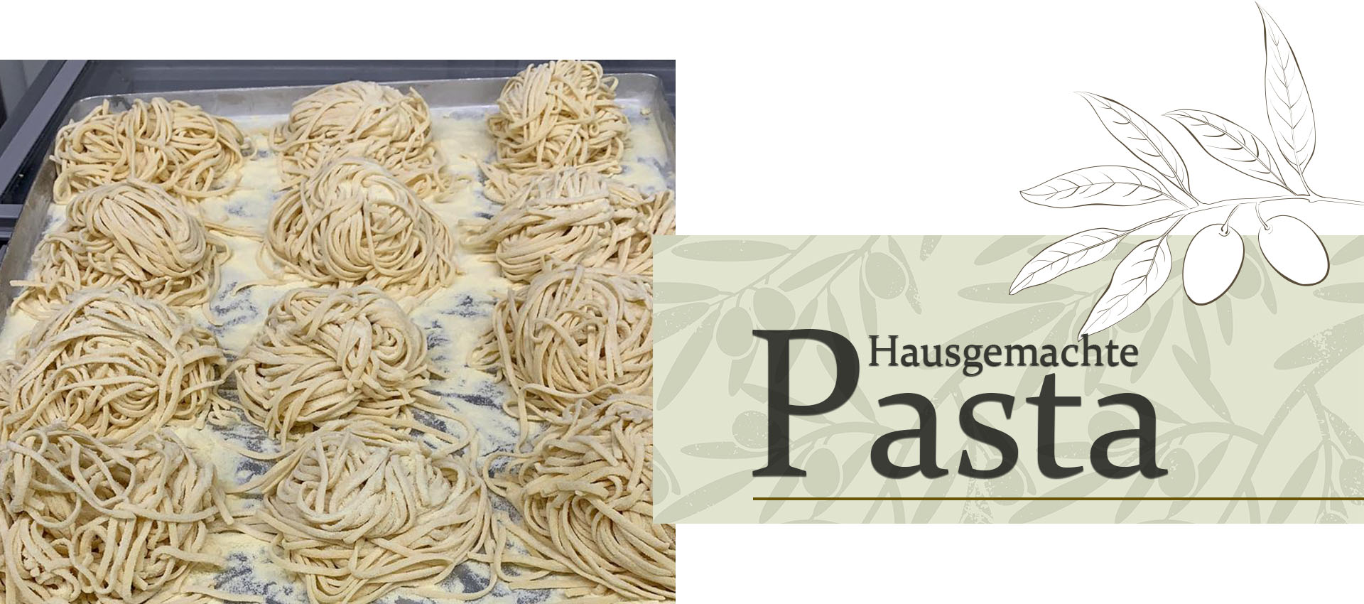 Pasta essen in Wangen, hausgemacht und frisch zubereitet